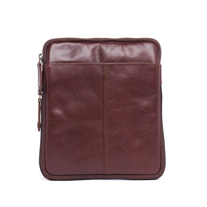 Oran - RH-2365 Cross Body Leather Side Bag - Brandy