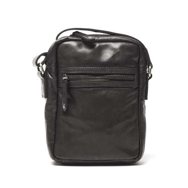 Oran - RH-2624 Copenhagen Small Side Satchel Leather Bag - Black