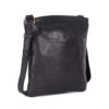 Oran - RH-2628 Leeds Leather side sling bag - Black