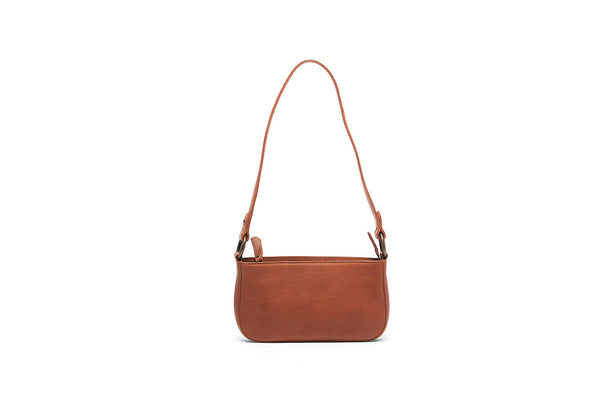 Oran - RH-442 Cecile Small Leather Shoulder Bag - Tan