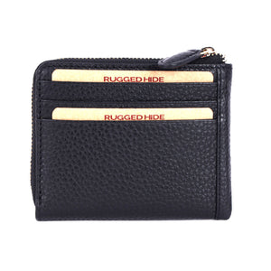 Oran - RH-4834 Augusta Zip Around Coin and Card Wallet - Black