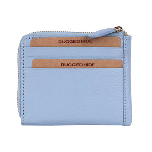 Oran - RH-4834 Augusta Zip Around Coin and Card Wallet - Powder Blue