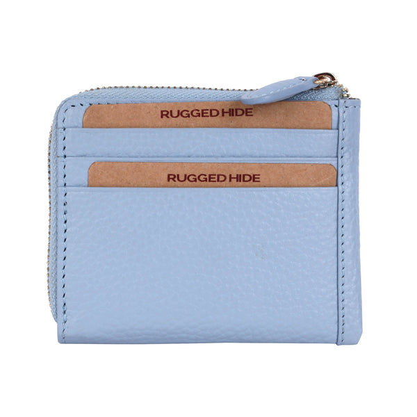 Oran - RH-4834 Augusta Zip Around Coin and Card Wallet - Powder Blue
