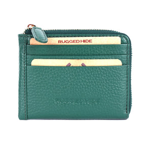 Oran - RH-4834 Augusta Zip Around Coin and Card Wallet - Green