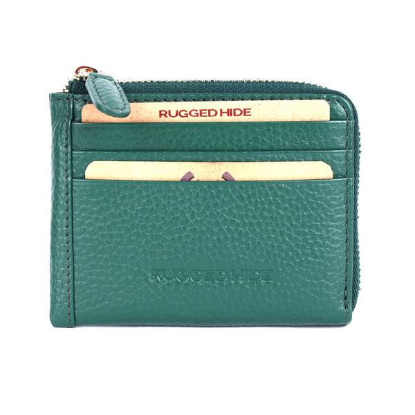 Oran - RH-4834 Augusta Zip Around Coin and Card Wallet - Green