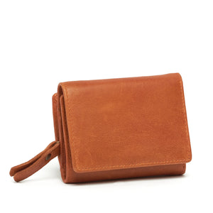 Oran - RH-485 Vikky Small RFID Leather Wallet W Coin Section - Orange