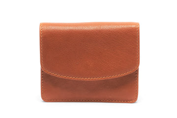 Oran - RH-528 Valerie Flap over card and coin wallet - Tan