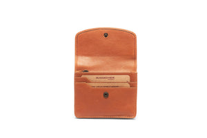 Oran - RH-528 Valerie Flap Over Card and Coin Wallet - Tan