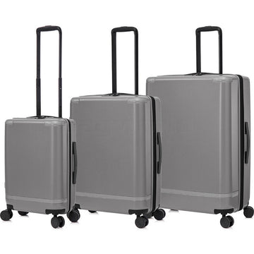 Qantas - QF250 ROME Set of 3 Premium Suitcases (56-66-76cm) - Charcoal