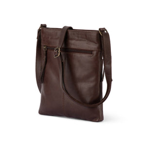 Verona - RVSB-001 Sling Leather Sidebag - Brown