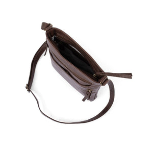 Verona - RVSB-001 Sling Leather Sidebag - Brown