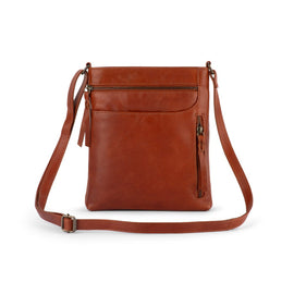 Verona - RVSB-001 Sling leather sidebag - Walnut