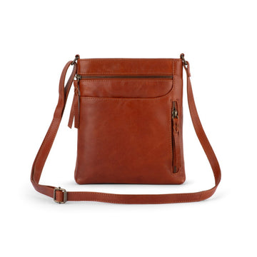 Verona - RVSB-001 Sling leather sidebag - Walnut