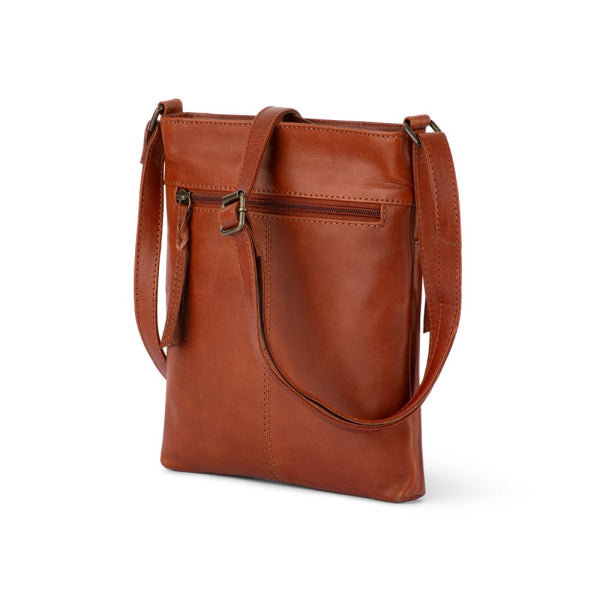 Verona - RVSB-001 Sling leather sidebag - Walnut