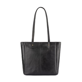 Verona - RVTB0015 Leather Tote - Black