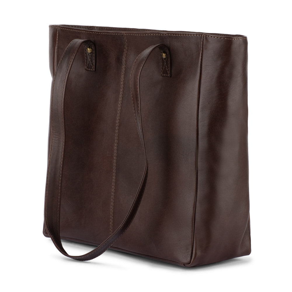 Verona - RVTB0015 Leather Tote - Brown