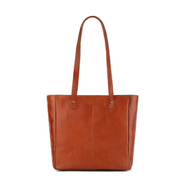 Verona - RVTB0015 Leather Tote - Walnut
