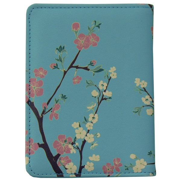 Swiss Equipe - SA-05-F Floral PU passport card holder - Blue