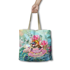 Lisa Pollock - RSB99 Shopping Tote - Lifesaver Platypus