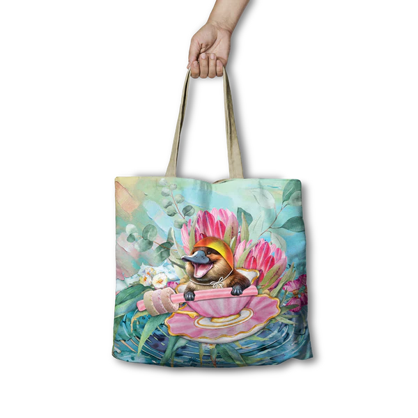 Lisa Pollock - RSB99 Shopping Tote - Lifesaver Platypus