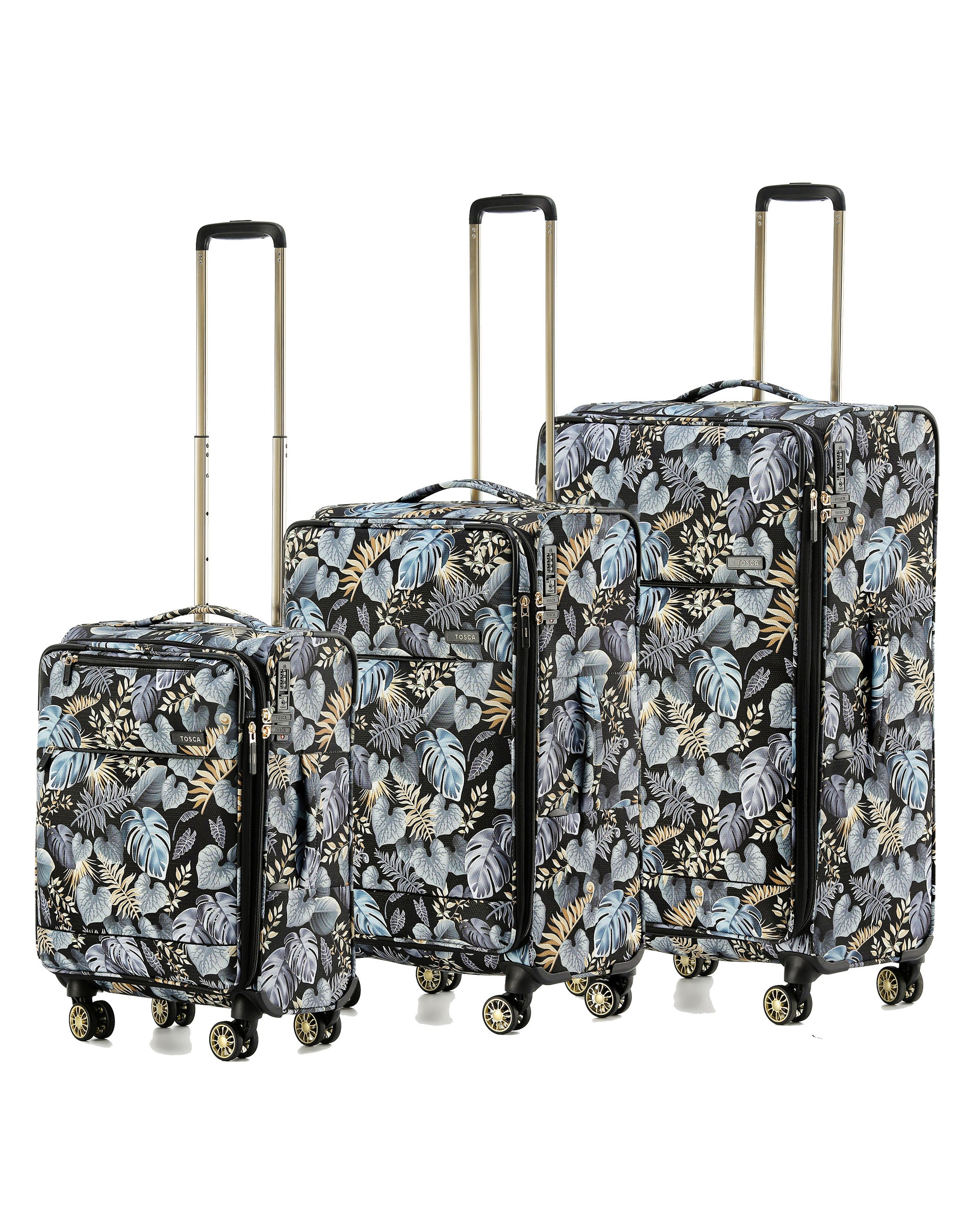 Tosca - SO-LITE AIR5055 set of 3 Suitcases - Golden Palm