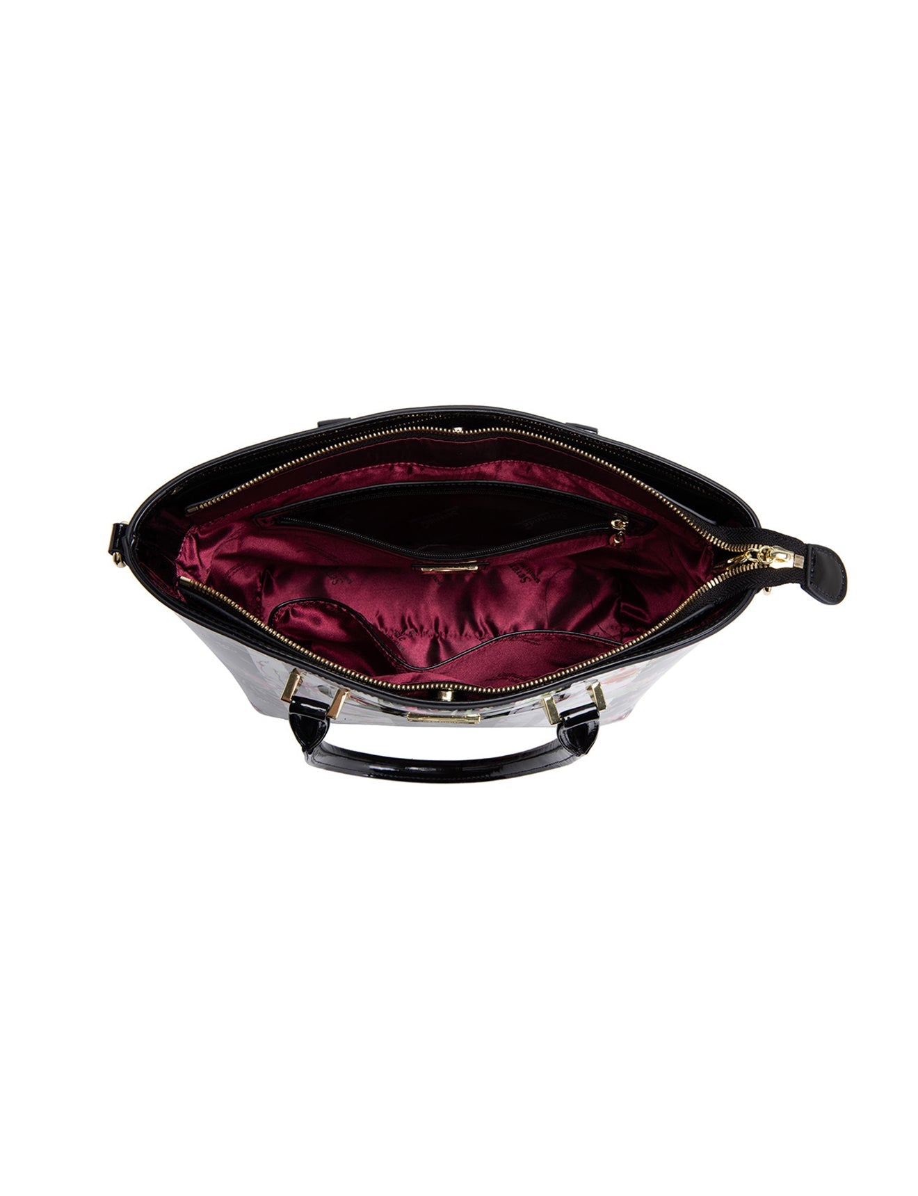 Serenade - SF16-8787 Anthea Patent Leather Grip Handle Bag