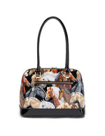 Serenade - SF24-0758 Equestrian Patent Leather Handbag