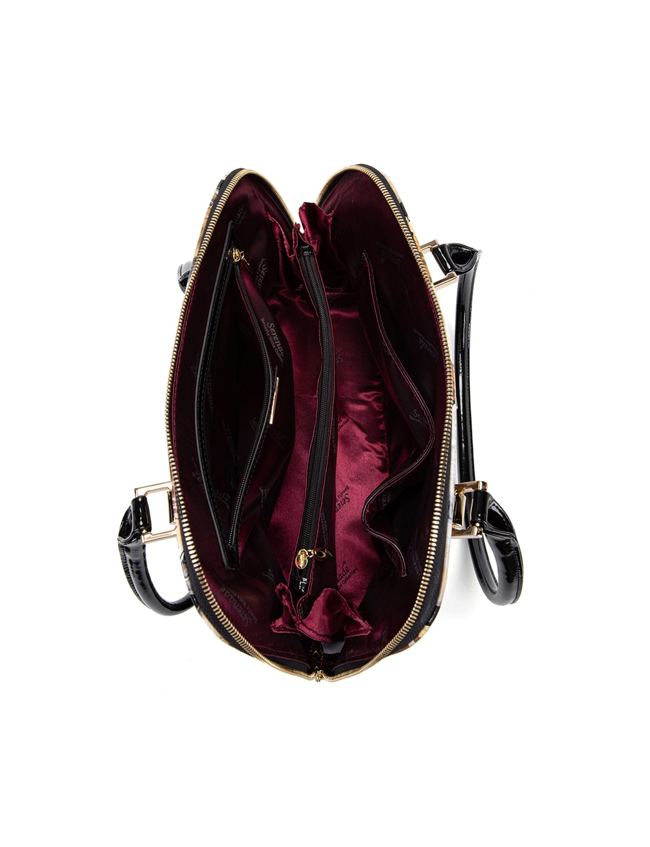 Serenade - SF24-0758 Equestrian Patent Leather Handbag