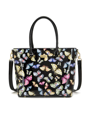 Serenade SF29-8787- Imperia Patent Leather Grip Handle Bag