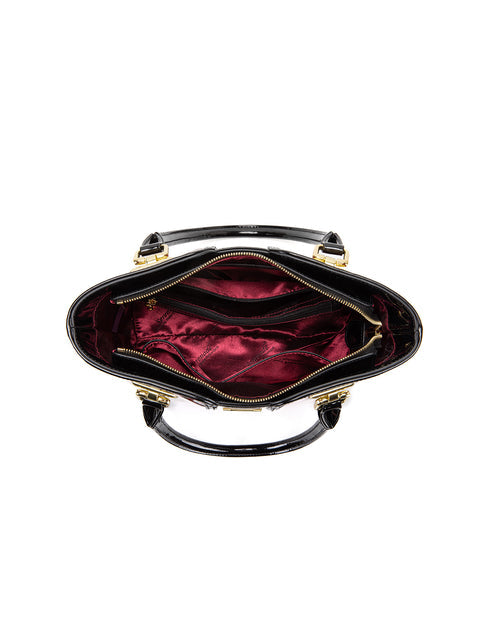 Serenade - SF38-0292 Rose Buds Medium Grip Handle Leather Bag (SP)