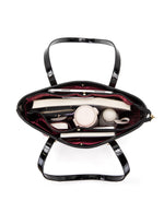 Serenade - SF39-0817 Amazon Large Leather tote - Coloured Palm Leaves