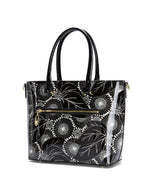 Serenade - Aspen Large Patent leather grap handle bag -