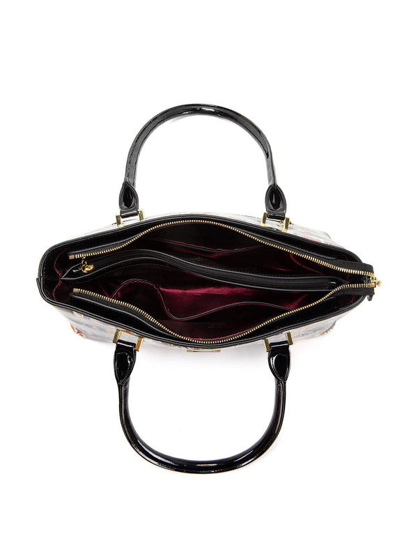 Serenade - SF42-7985 Parisian Patent Leather Shoulder Bag - Paris