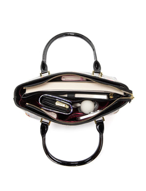 Serenade - SF42-7985 Parisian Patent Leather Shoulder Bag - Paris