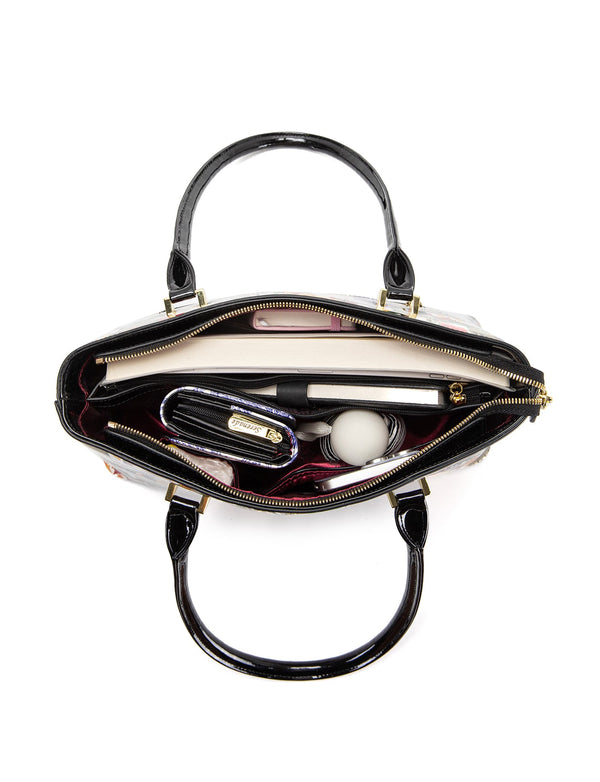 Serenade - SF42-7985 Parisian Patent Leather Shoulder Bag - Paris