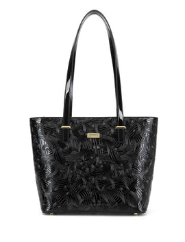 Serenade - SF45-0817 AMIRA Large Leather Tote bag - Black