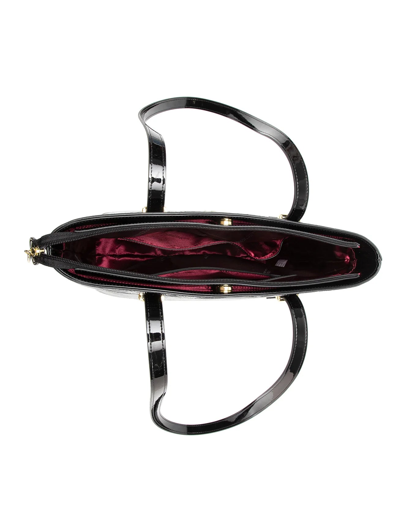 Serenade - SF45-0817 AMIRA Large Leather Tote bag - Black