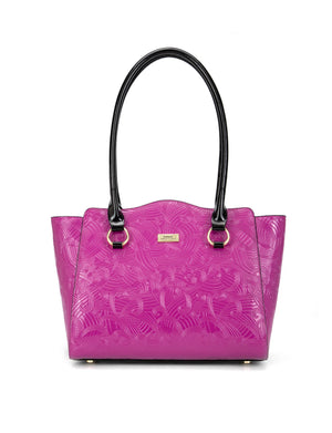 Serenade - SF45-7181 Amira Leather Shoulder Bag - Magenta