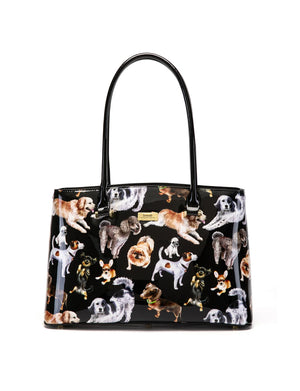Serenade - SF50-7985 Pawty Leather Tote - Doggies