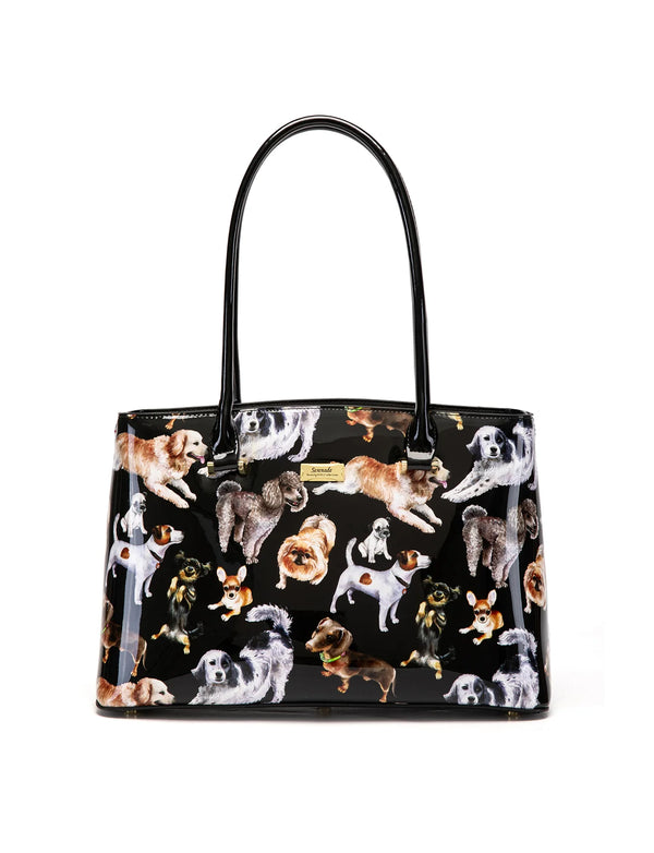 Serenade - SF50-7985 Pawty Leather Tote - Doggies