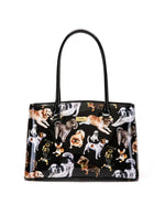 Serenade - SF50-7985 PAWTY Leather Tote - Doggies