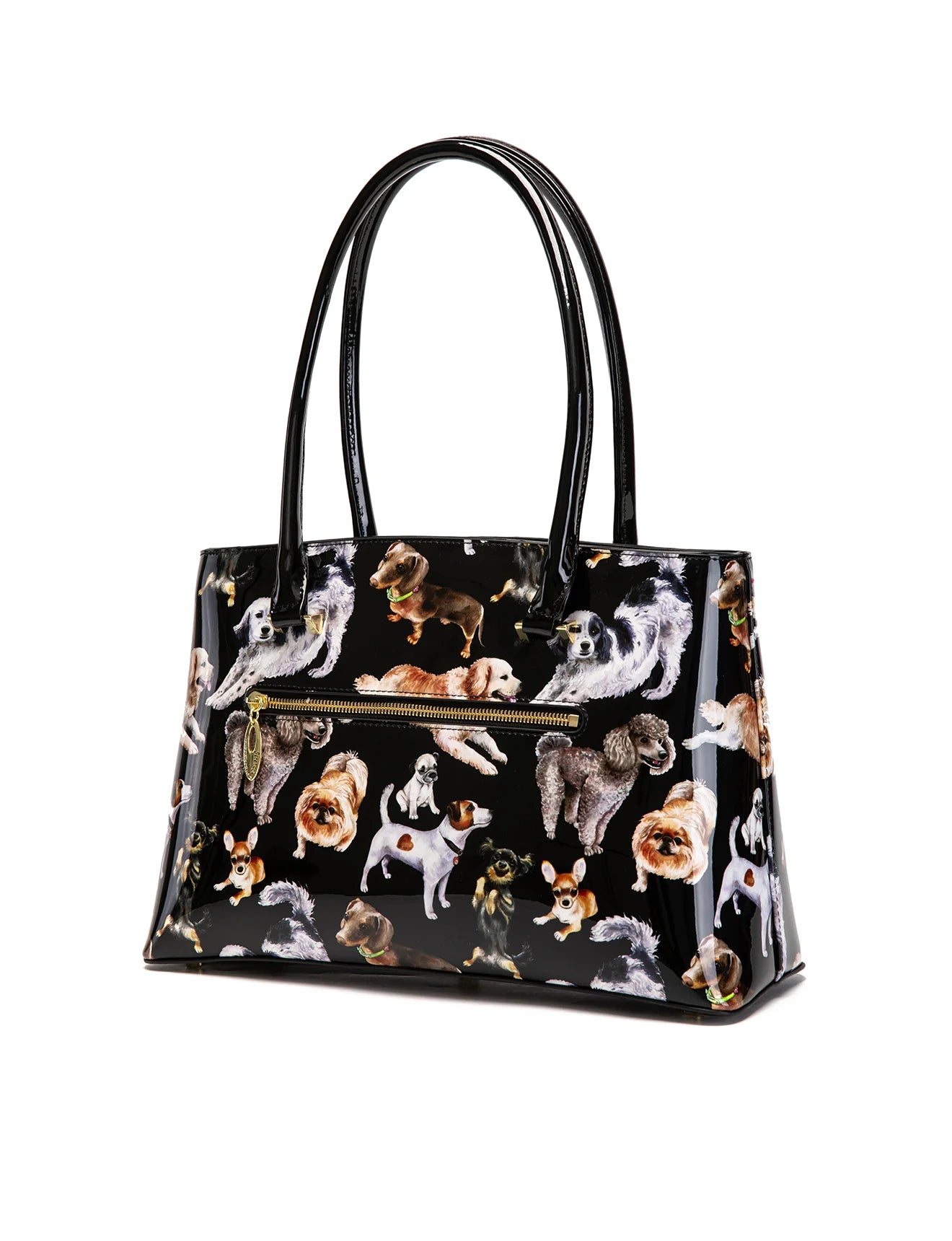 Serenade - SF50-7985 PAWTY Leather Tote - Doggies