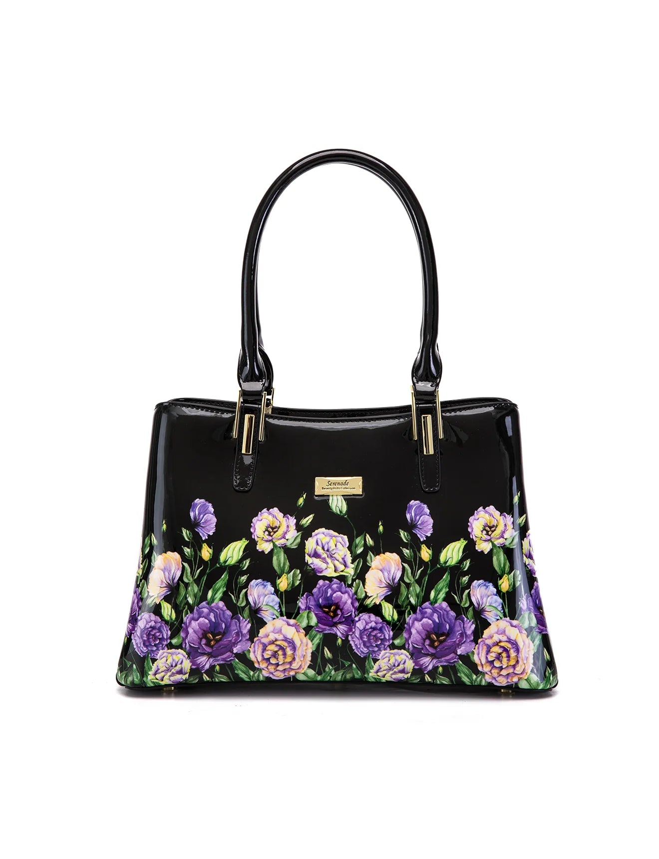 Serenade - SF51-0378 Dizzy Lizzy Grip Handle leather - Black Floral