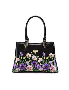 Serenade - SF51-0378 Dizzy Lizzy Grip Handle leather - Black Floral - 0