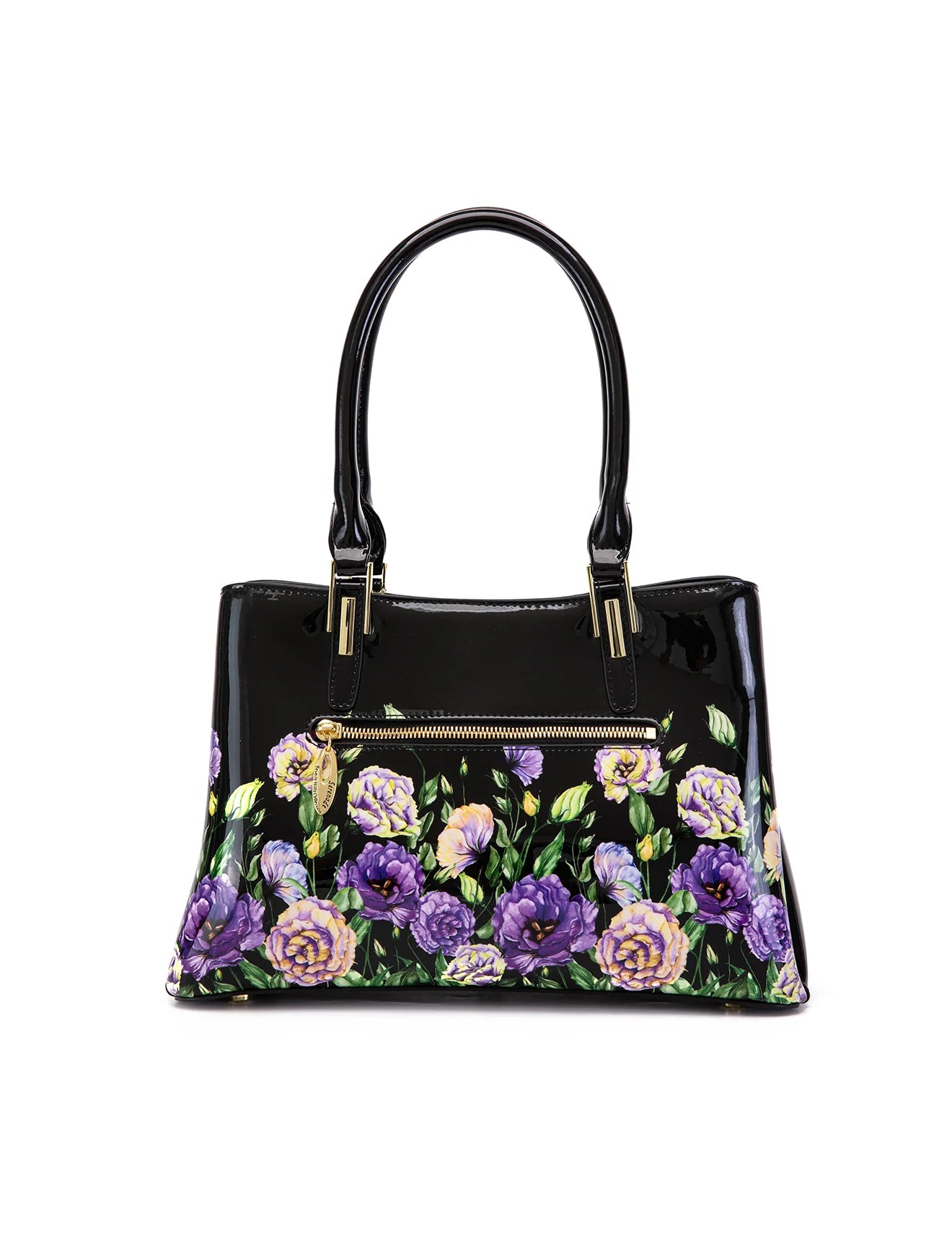 Serenade - SF51-0378 Dizzy Lizzy Grip Handle leather - Black Floral