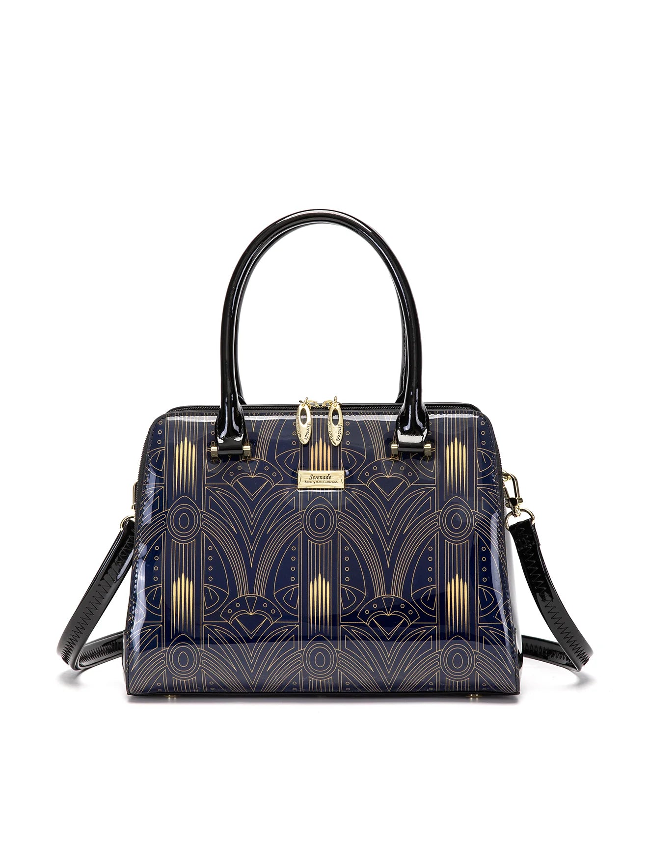 Serenade - SF52-0343 Gatsby Grip Handle leather bag -