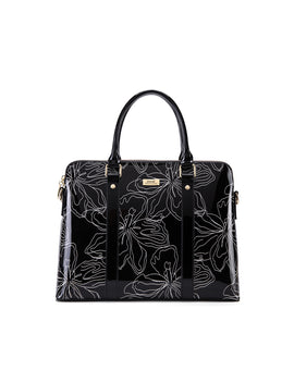 Serenade - SF7-6006 Tahlee Leather laptop Business bag - Black - 0