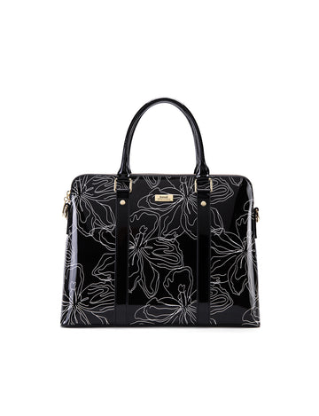 Serenade - SF7-6006 Tahlee Leather laptop Business bag - Black - 0