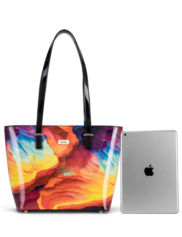 Serenade - SN75-0817 Blaze Leather tote - Multi