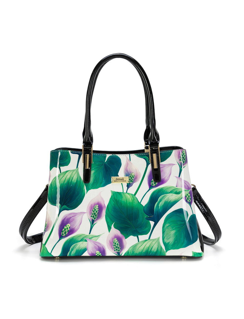 Serenade - SN78-0378-A Liliana Grip Handle Leather Bag